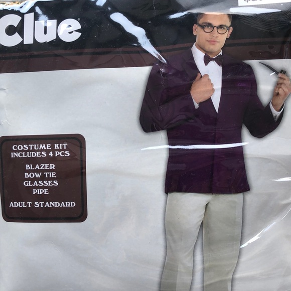 Clue Professor Plum Men’s Costume! New! - Picture 1 of 6